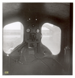 View into the driver's cab